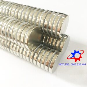 Nam châm vĩnh cửu 20x3mm mạ Nikel